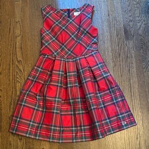 Vineyard Vines Red Plaid Kids Casual Dress